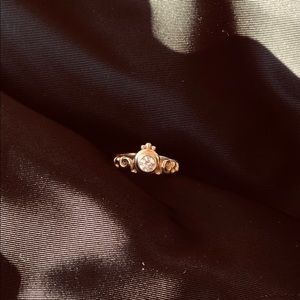 COPY - 14k Gold Ring with diamond. Size 5.5.